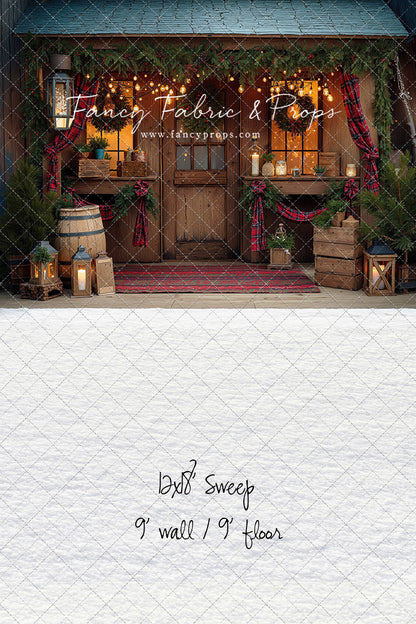 Plaid Cabin Porch - With Sweep Option