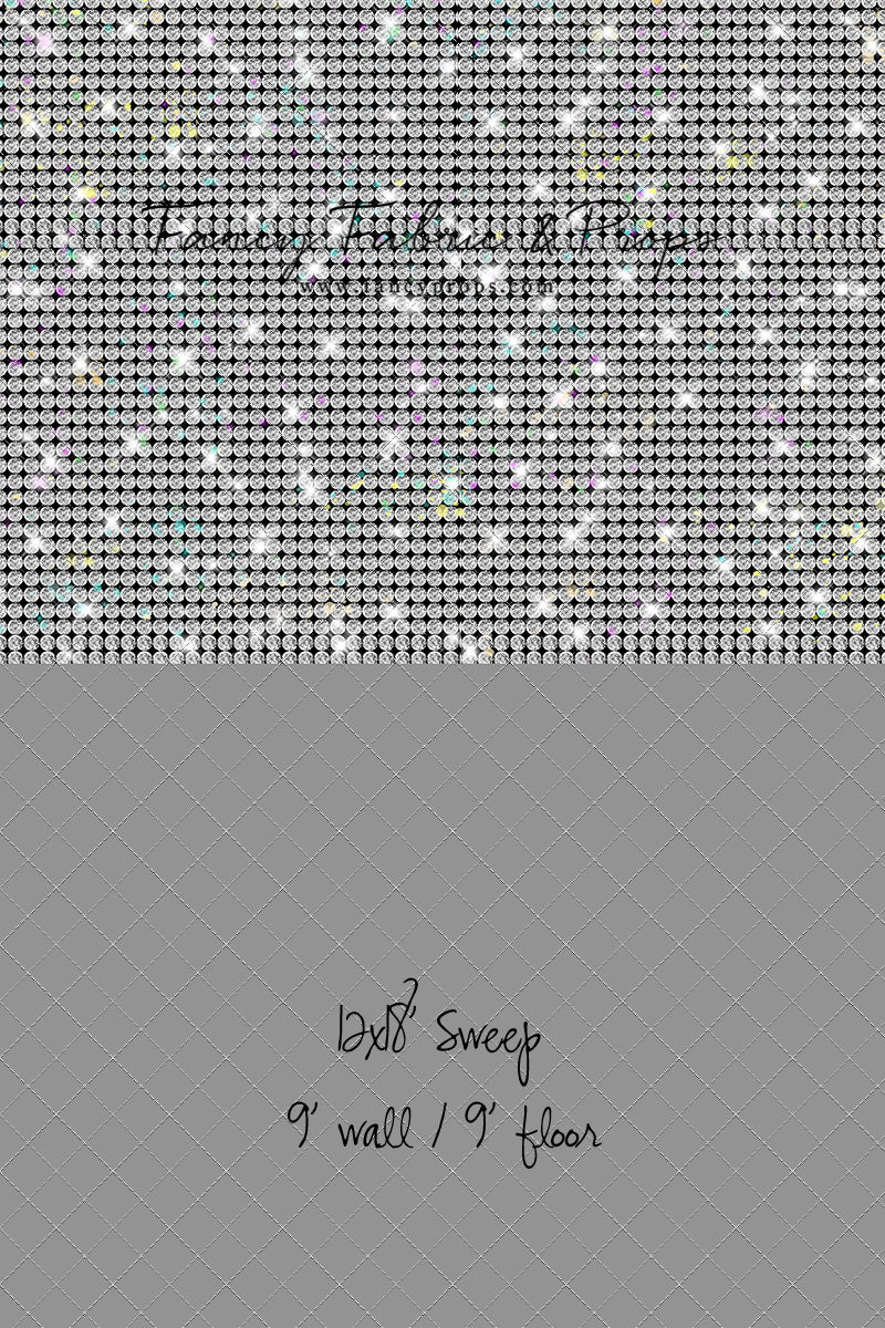 Prism Pop - With Solid Light Gray Floor Sweep Option