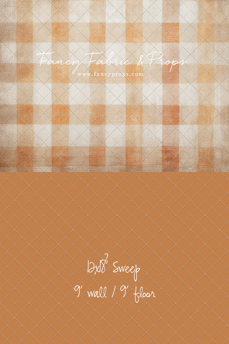 Pumpkin Patch Plaid - With Sweep Option