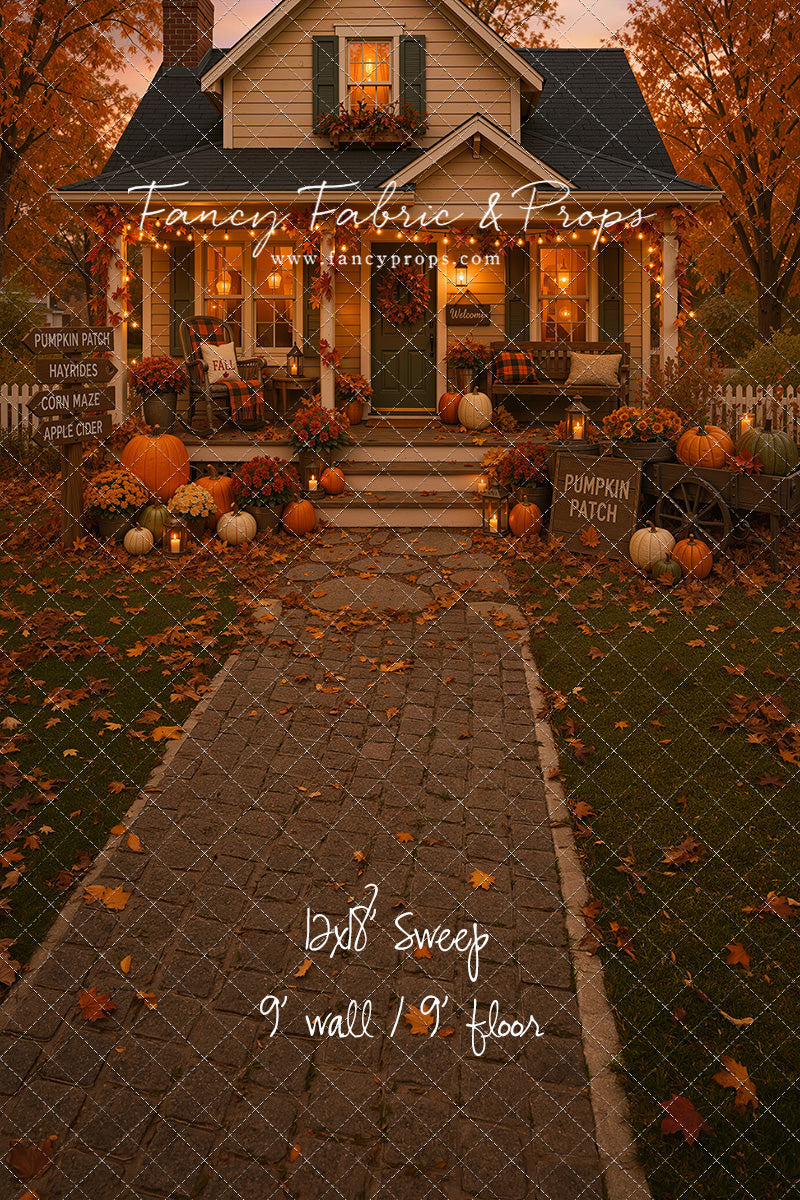 Pumpkin Patch Welcome - With Sweep Option
