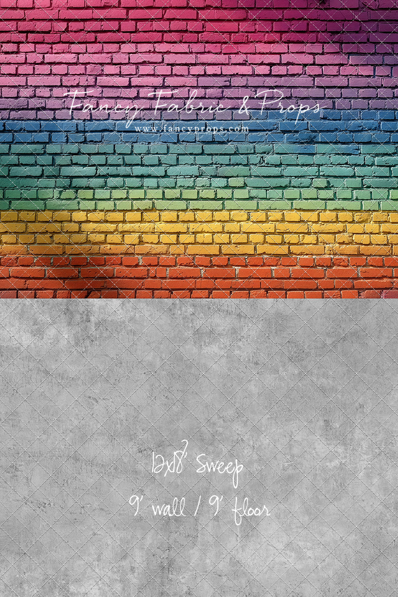 Rainbow Riot Brick - With Sweep Option
