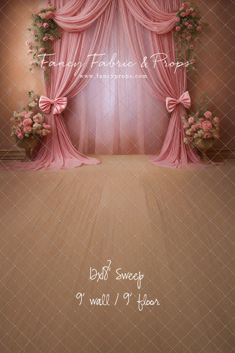 Rose Drapes - With Sweep Option