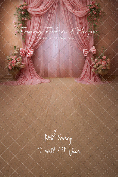 Rose Drapes - With Sweep Option