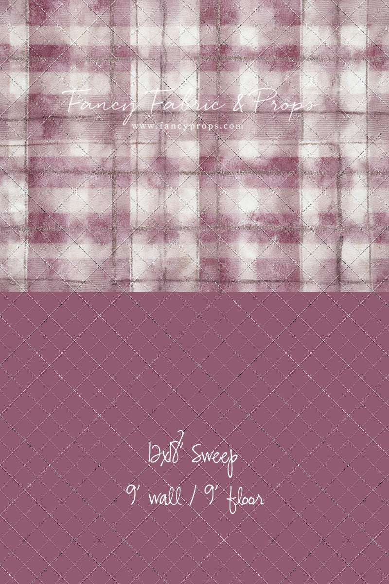 Rose Mist Plaid - With Sweep Option