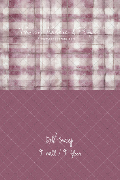Rose Mist Plaid - With Sweep Option