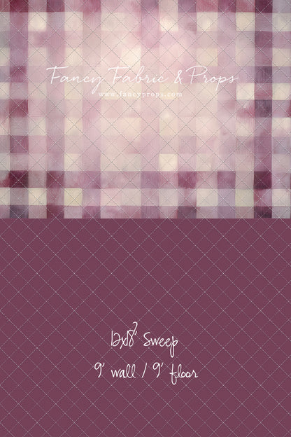 Rose Quartz Plaid - With Sweep Option