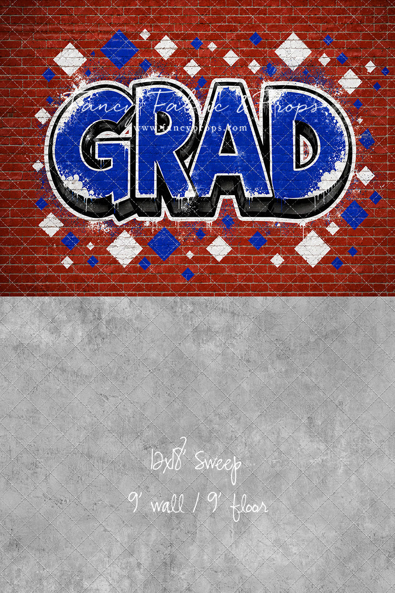 Royal & White Grad - With Sweep Option