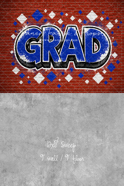 Royal & White Grad - With Sweep Option