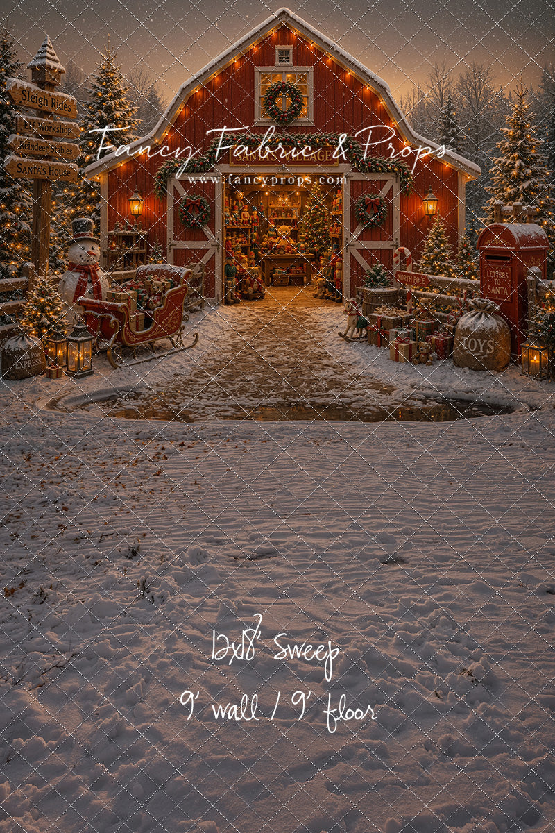 Santa's Village Barn - with Sweep Option
