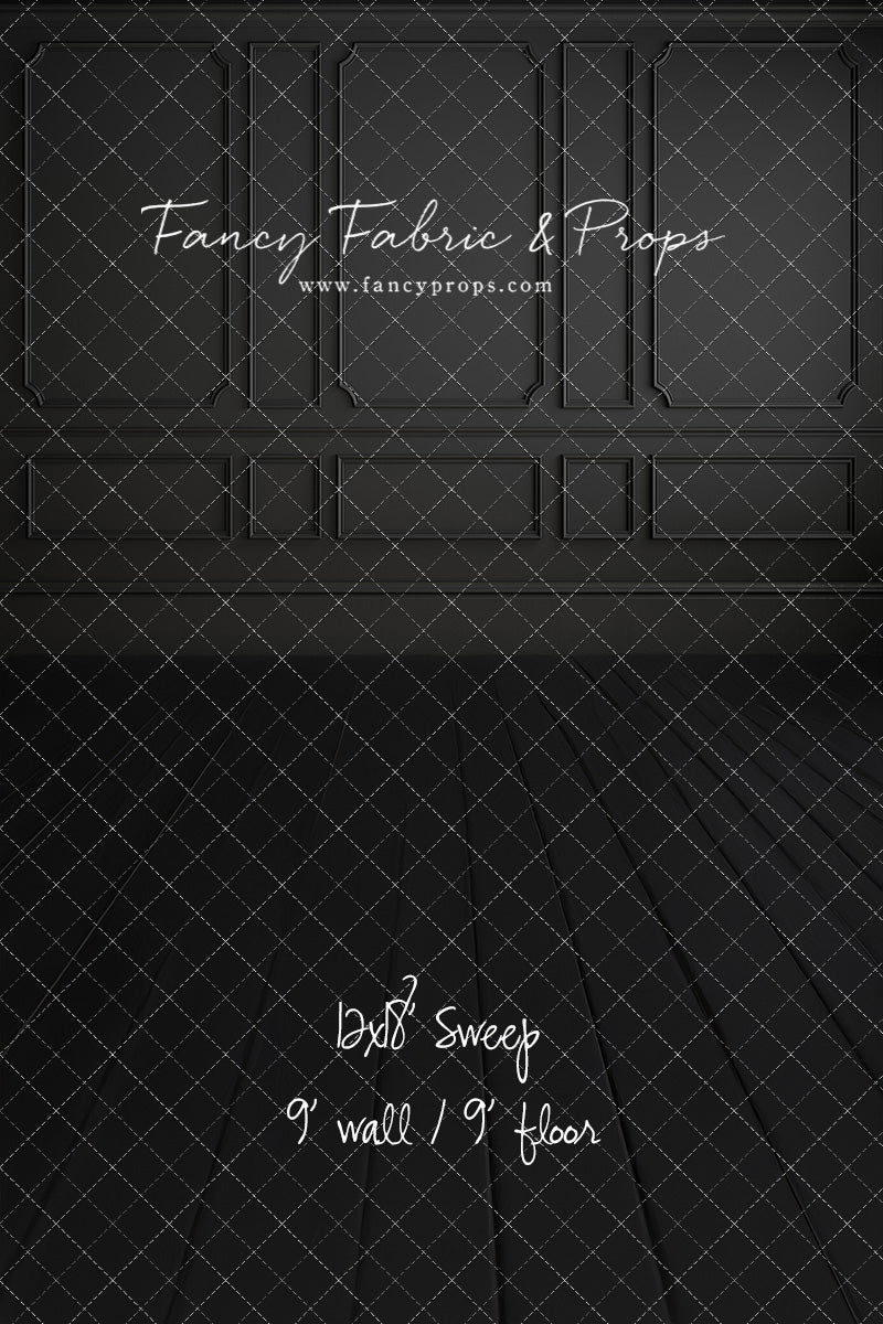 Simple Matte Black Wall - With Sweep Option