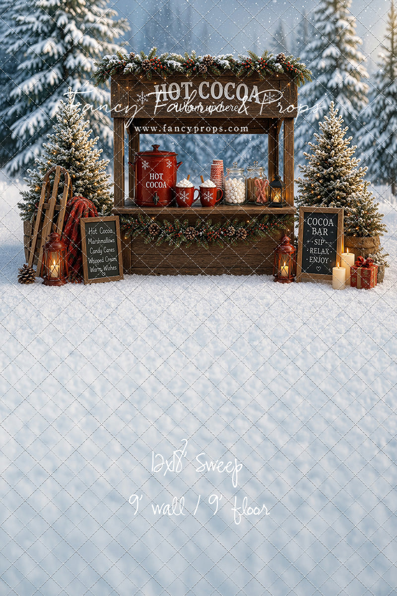 Snowflake Cocoa Station - With Sweep Option