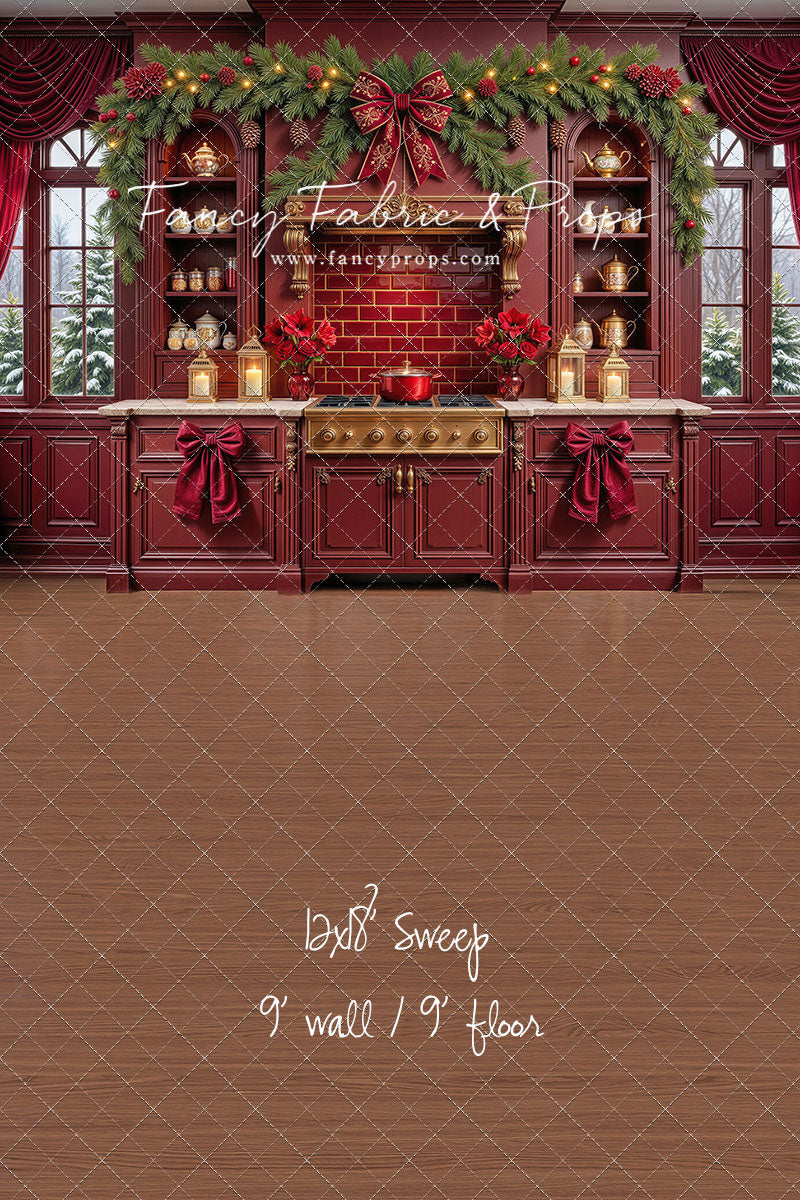 Sophisticated Scarlet Kitchen - With Sweep Option