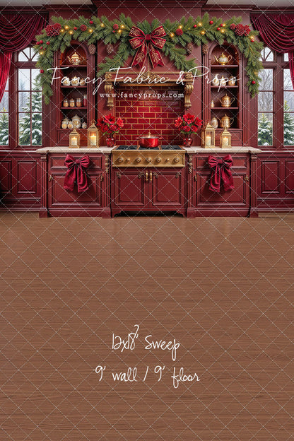 Sophisticated Scarlet Kitchen - With Sweep Option