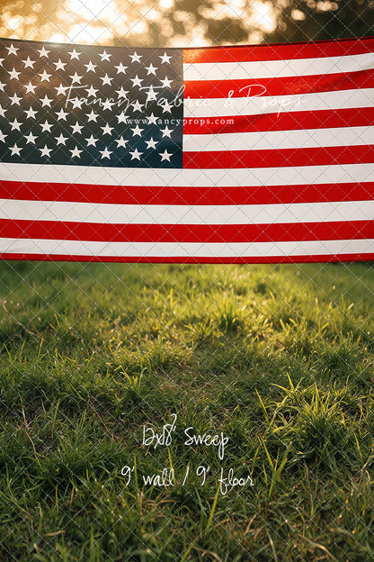 Stars & Stripes Sunset - With Sweep Option