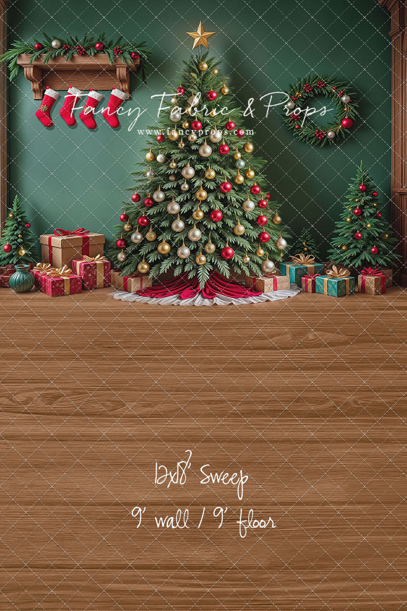 Stockings & Spruce - with Sweep Option