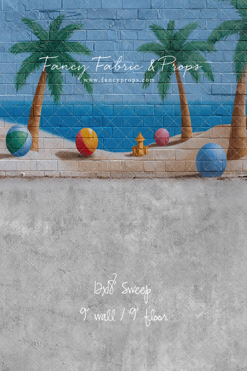 Sunny Shores Mural - With Sweep Option