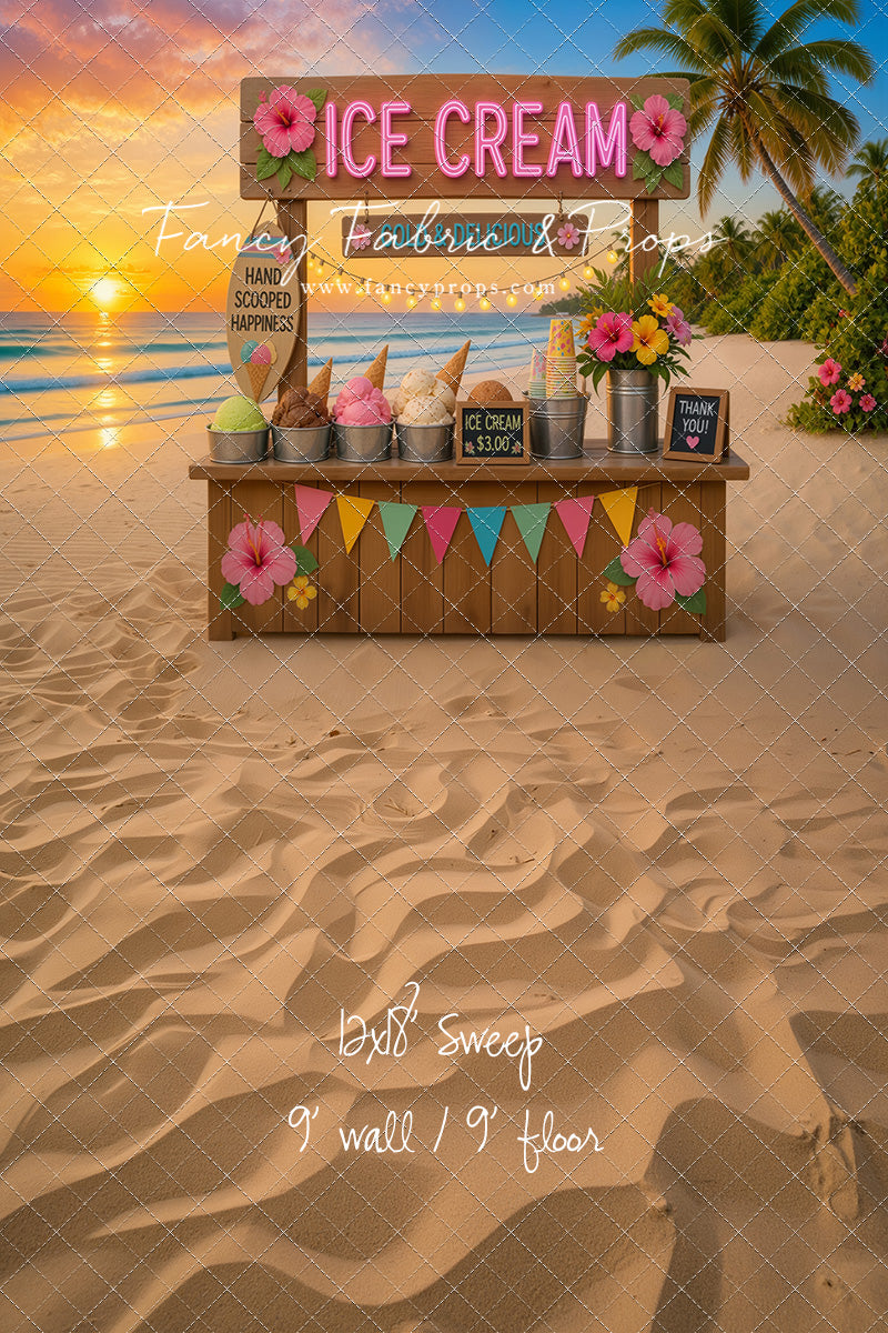 Sunset Ice Cream Stand - With Sweep Option