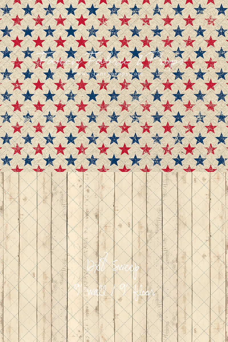 Americana Charm - With Narrow Amanda Cream Wood Floor Sweep Option