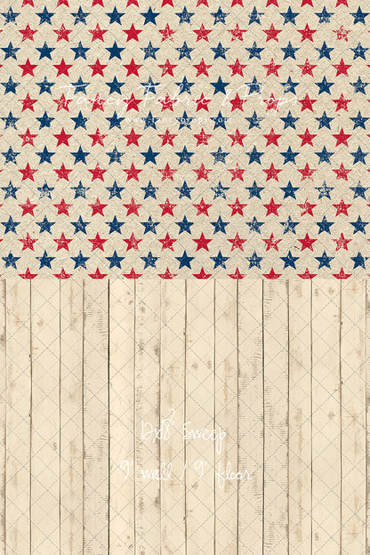 Americana Charm - With Narrow Amanda Cream Wood Floor Sweep Option