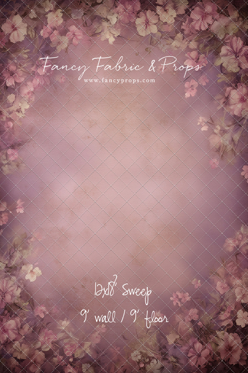 Vintage Mauve Petals - With Sweep Option