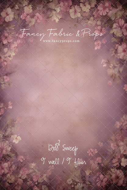 Vintage Mauve Petals - With Sweep Option