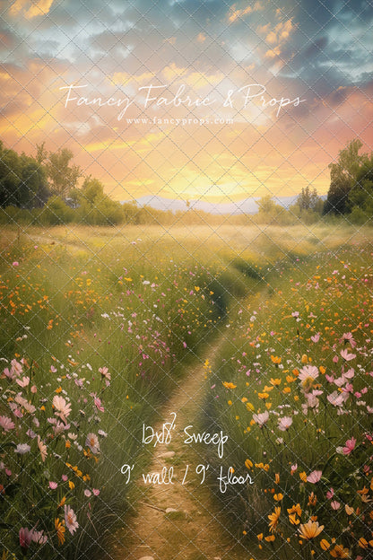 Wildflower Sunset Path  - With Sweep Option