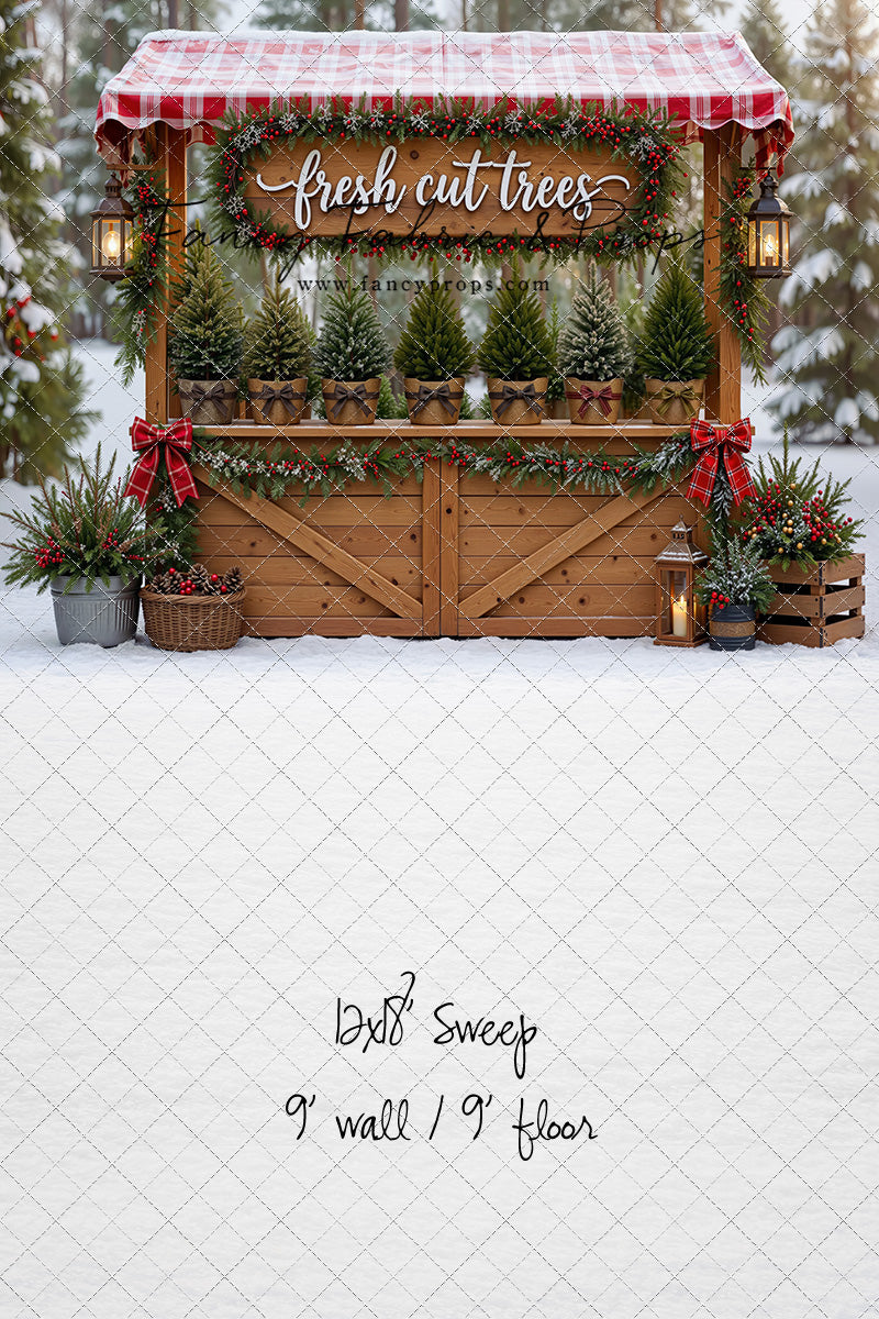 Winter Woods Tree Market - With Sweep Option