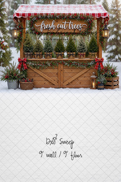 Winter Woods Tree Market - With Sweep Option