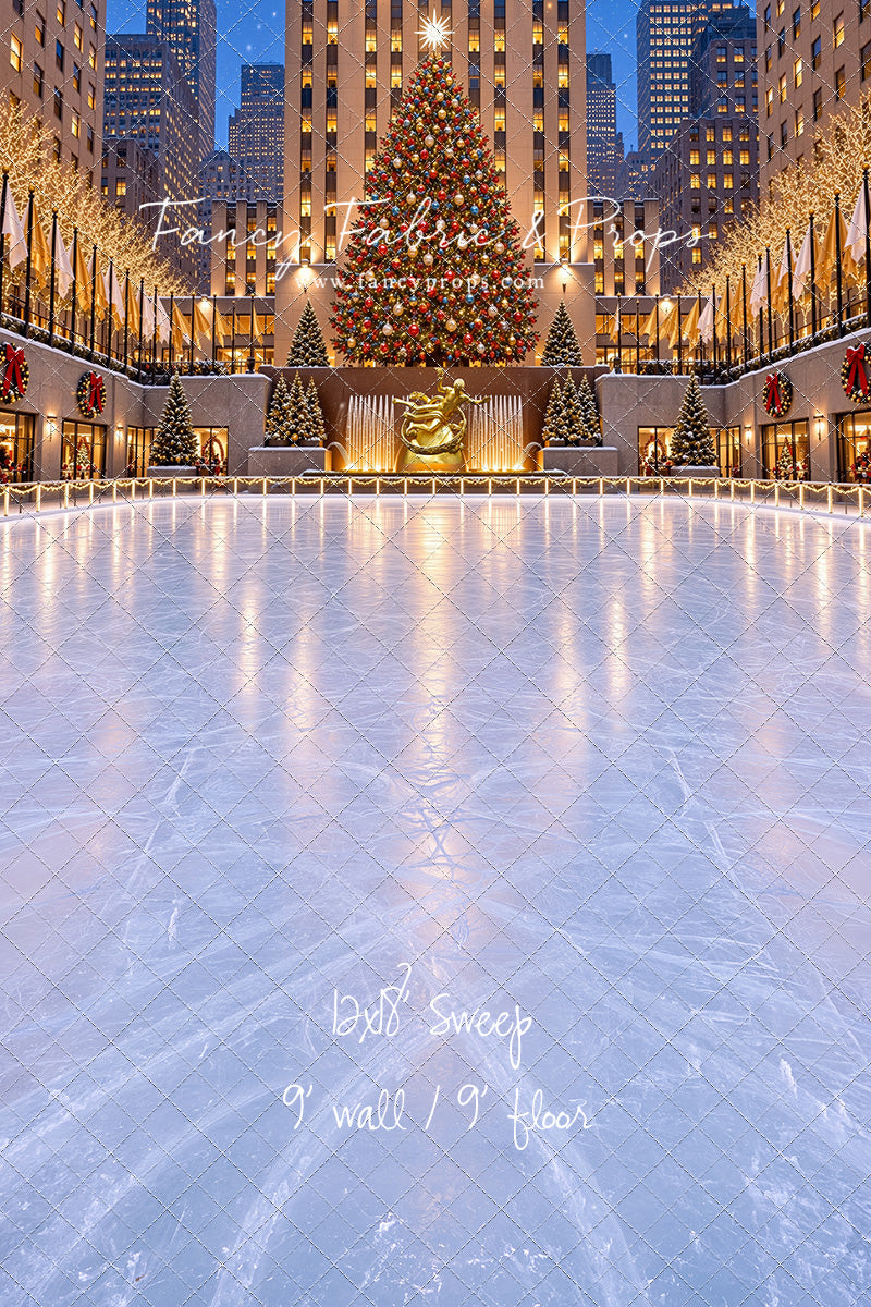 Wintertime Skating Rink - with Sweep Option