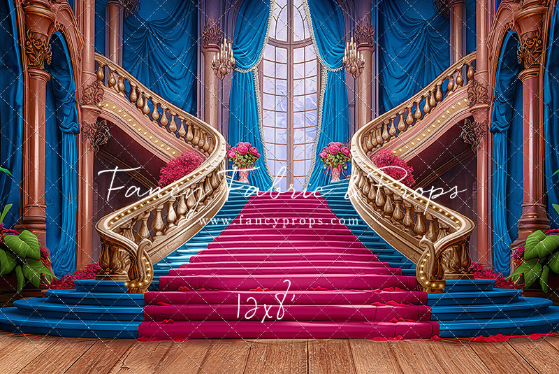 Ballroom Royal Staircase - Blue - 4 piece Room