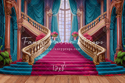 Ballroom Royal Staircase - Cyan - With Sweep Option