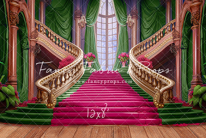 Ballroom Royal Staircase - Green - 4 piece Room