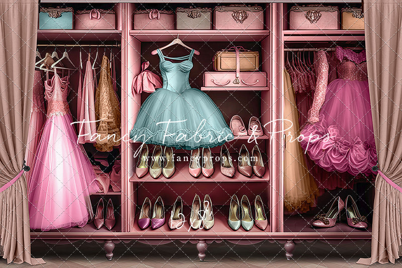 Barbie's Fabulous Wardrobe - Blue Dress Option - With Sweep Option