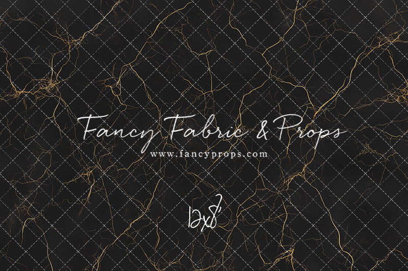 Black & Gold Marble Mat Floor