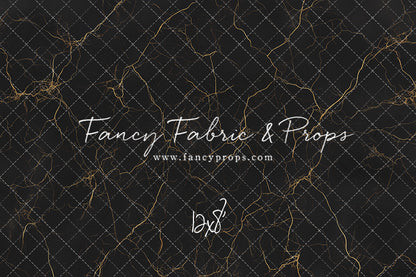 Black & Gold Marble Mat Floor