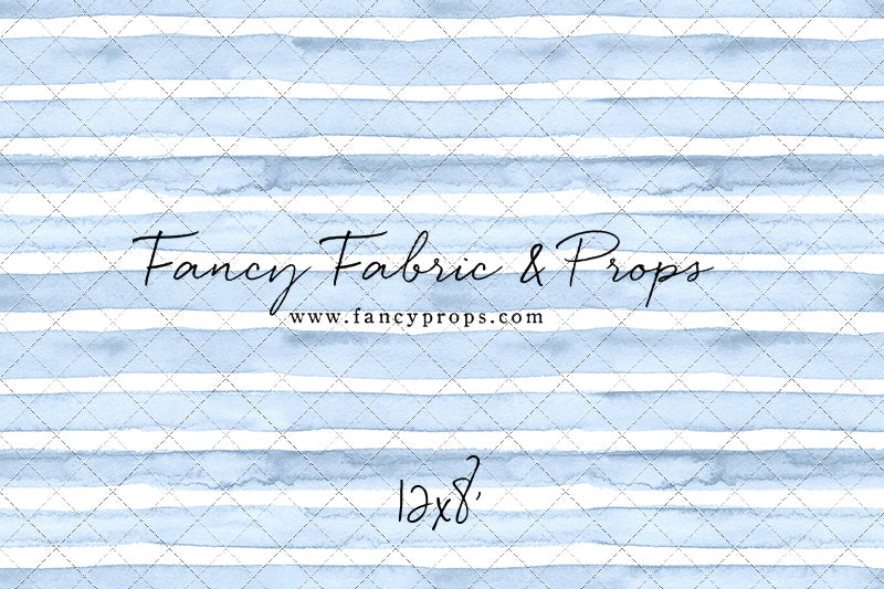 Blue Watercolor Stripes