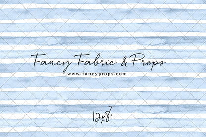 Blue Watercolor Stripes