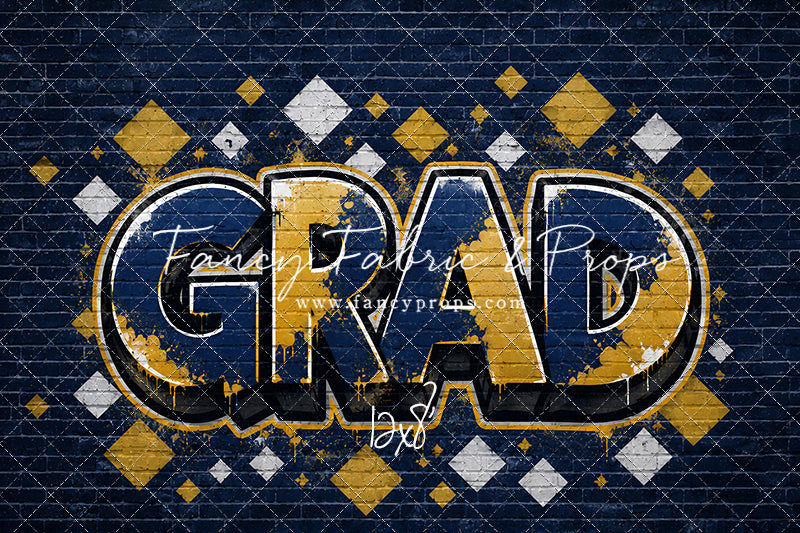 Blue & Gold Grad - With Sweep Option