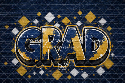 Blue & Gold Grad - With Sweep Option