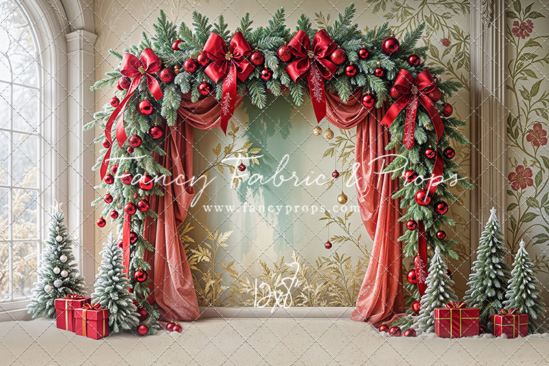 Bowtied Vintage Christmas - with Sweep Option