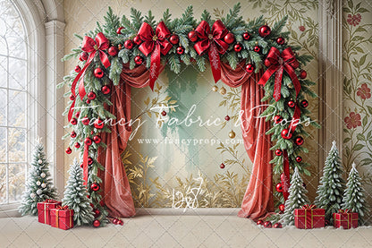 Bowtied Vintage Christmas - with Sweep Option