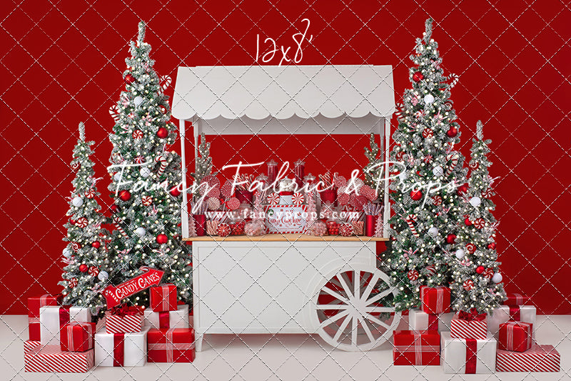 Candy Cane Sweets Cart