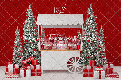Candy Cane Sweets Cart