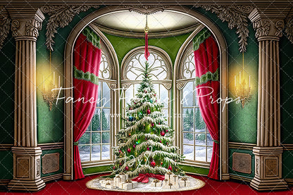 Cathedral Christmas - Red Carpet Option - with Sweep Option