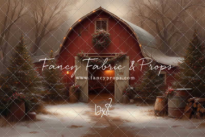 Christmas Barn Glow - with Sweep Option