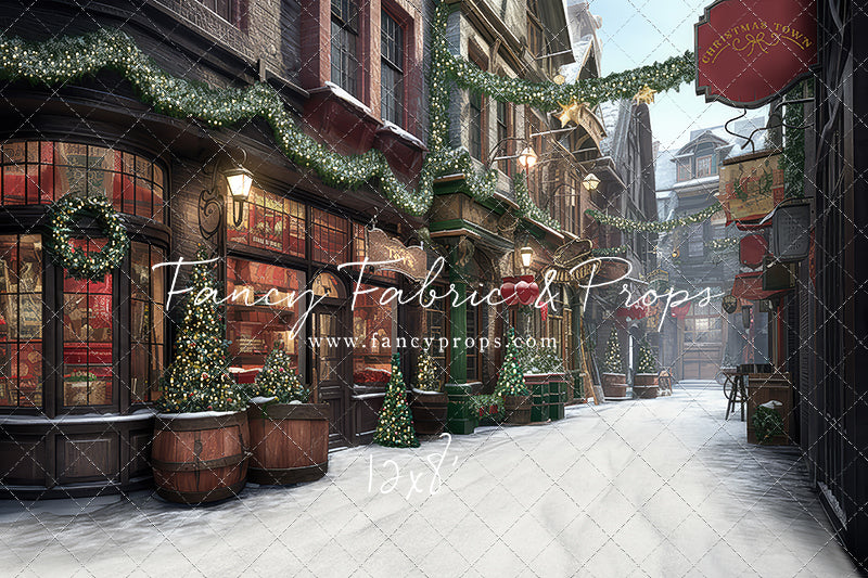 Christmas Town Gift Store 2pc Room