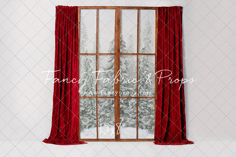 Classic Red Mantle Window