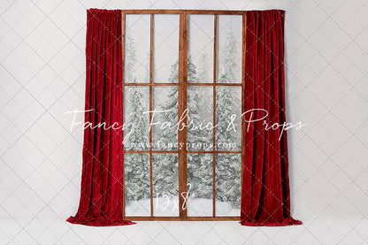 Classic Red Mantle Window