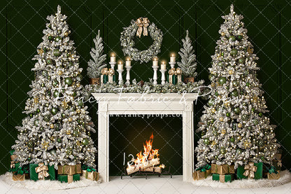 Classy Gold & Greens Mantle 2pc Room
