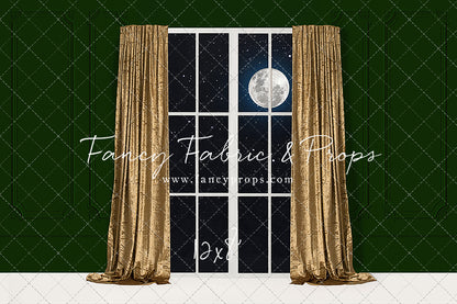 Classy Gold & Greens Window